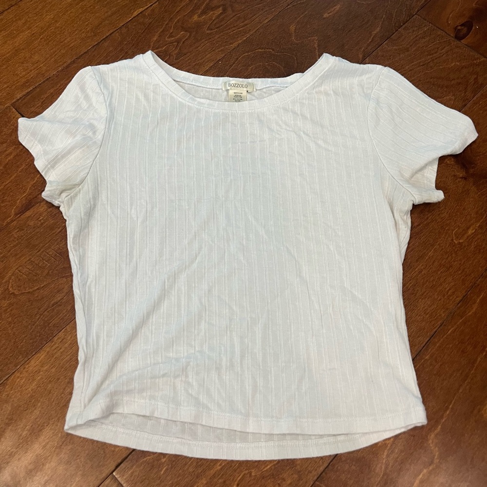 White babydoll tee